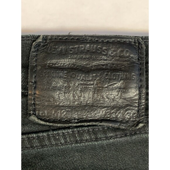 Levi's 512 Jeans Mens 33x30 Black Big E Skinny Fit Premium Skater - Picture 3 of 10